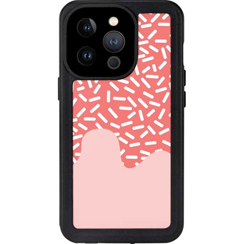 Coral Spring Sprinkles iPhone 15 Pro Waterproof Case