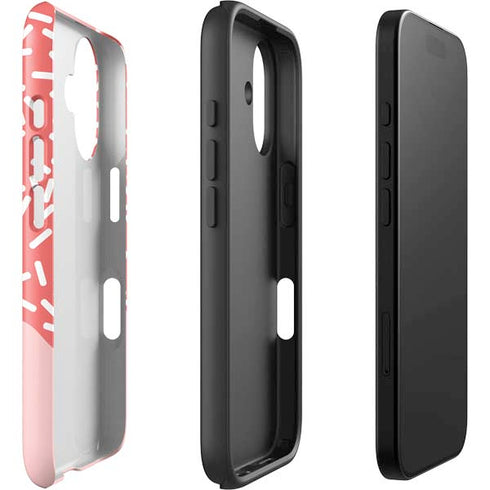 Coral Spring Sprinkles iPhone 16 Plus Impact Case