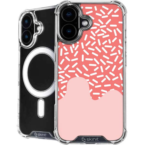 Coral Spring Sprinkles iPhone 16 Plus MagSafe Case