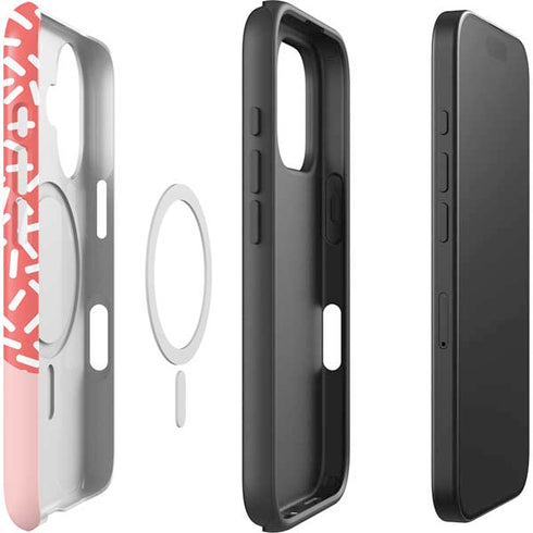 Coral Spring Sprinkles iPhone 16 Plus Magsafe Impact Case