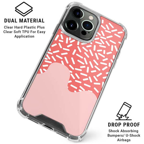 Coral Spring Sprinkles iPhone 16 Pro Clear Case