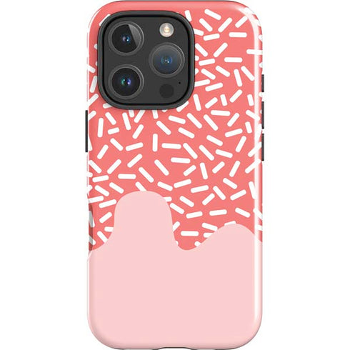 Coral Spring Sprinkles iPhone 16 Pro Max Impact Case