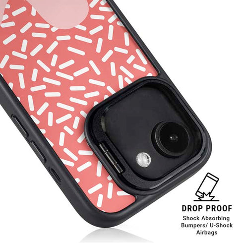 Coral Spring Sprinkles iPhone 16e Kickstand Case