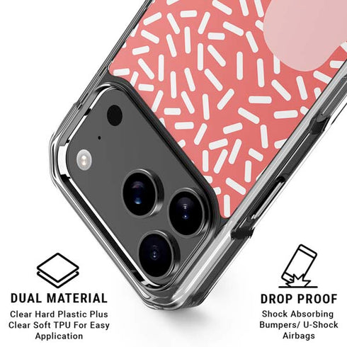 Coral Spring Sprinkles iPhone 18 Pro Clear Case