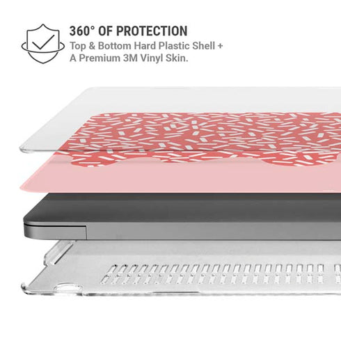 Coral Spring Sprinkles MacBook Pro 14in (2021-24) Case plus Skin