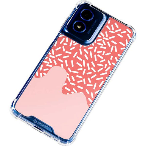 Coral Spring Sprinkles Moto G Play 4G (2024) Clear Case