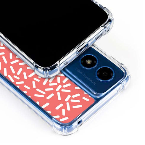 Coral Spring Sprinkles Moto G Play 4G (2024) Clear Case