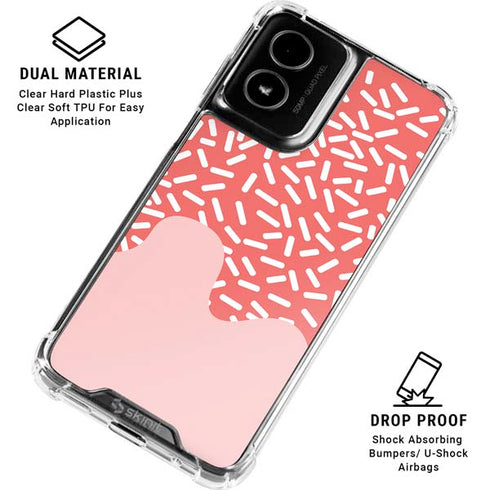 Coral Spring Sprinkles Moto G Power 5G (2024) Clear Case