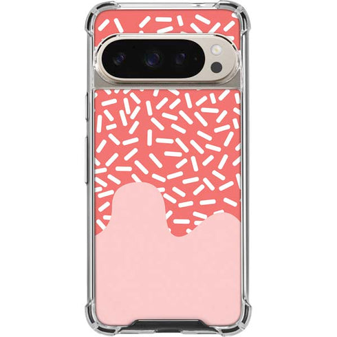 Coral Spring Sprinkles Pixel 9/9 Pro Clear Case
