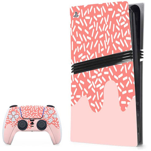 Coral Spring Sprinkles PS5 Pro Bundle Skin