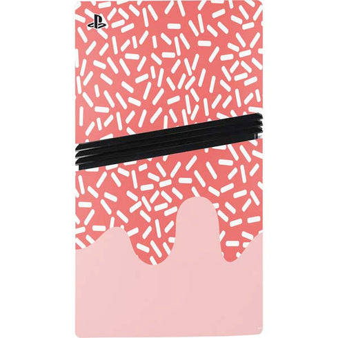 Coral Spring Sprinkles PS5 Pro Disk Console Skin