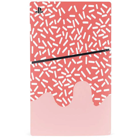 Coral Spring Sprinkles PS5 Slim Digital Edition Console Skin