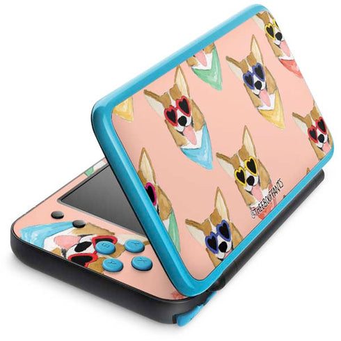 Bouffants and Broken Hearts Corgi Love Nintendo Skins