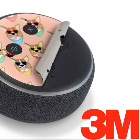 Bouffants and Broken Hearts Corgi Love Amazon Echo Dot Skin