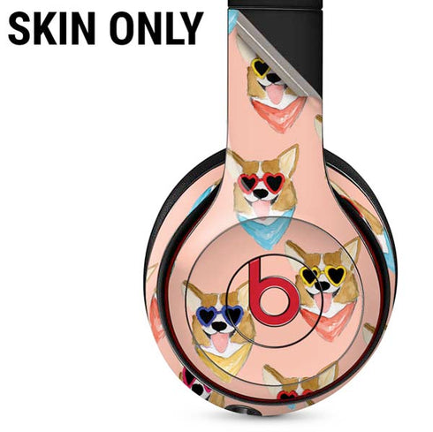 Bouffants and Broken Hearts Corgi Love Beats Solo 3 Wireless Skin