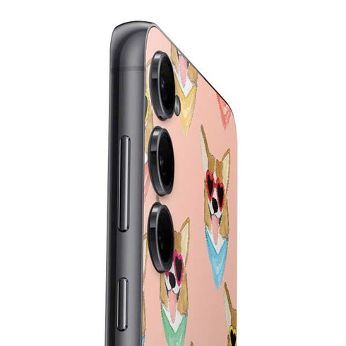 Bouffants and Broken Hearts Corgi Love Galaxy A16 5G Skin
