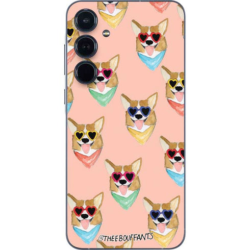 Bouffants and Broken Hearts Corgi Love Galaxy A35 5G Skin