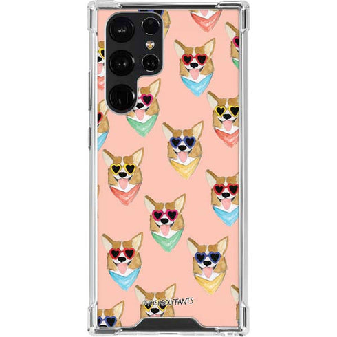 Bouffants and Broken Hearts Corgi Love Galaxy S23 Ultra Clear Case