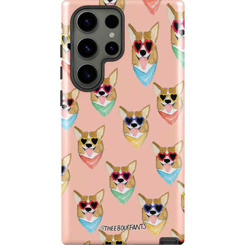 Bouffants and Broken Hearts Corgi Love Galaxy S23 Ultra Pro Case
