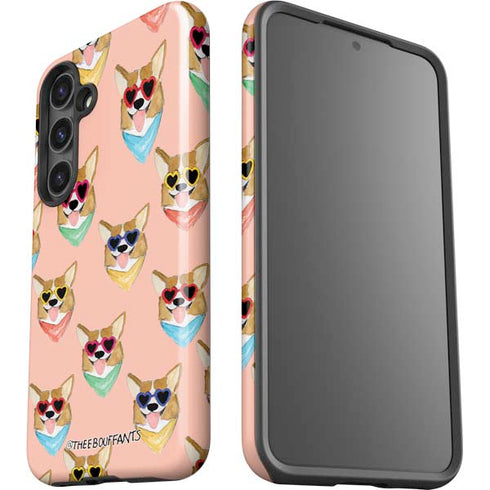 Bouffants and Broken Hearts Corgi Love Galaxy S25 Plus Impact Case