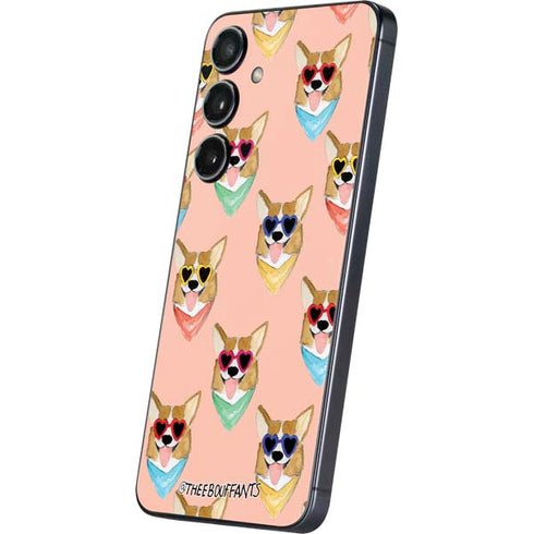Bouffants and Broken Hearts Corgi Love Galaxy S25 Plus Skin