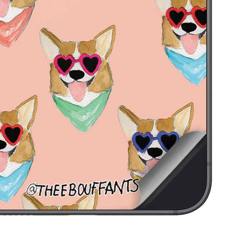 Bouffants and Broken Hearts Corgi Love Galaxy S25 Plus Skin