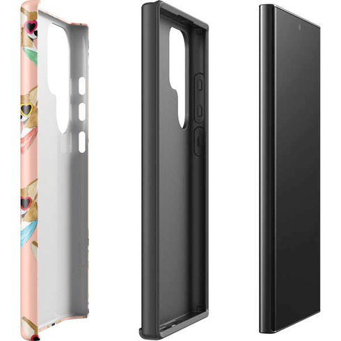 Bouffants and Broken Hearts Corgi Love Galaxy S25 Ultra Impact Case