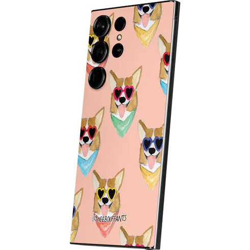 Bouffants and Broken Hearts Corgi Love Galaxy S25 Ultra Skin