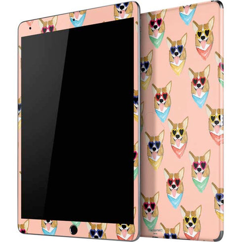 Bouffants and Broken Hearts Corgi Love iPad Skins