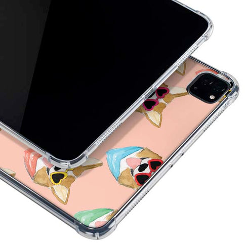 Bouffants and Broken Hearts Corgi Love iPad Pro 11in (2024) Clear Case