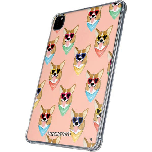 Bouffants and Broken Hearts Corgi Love iPad Pro 11in (2024) Clear Case