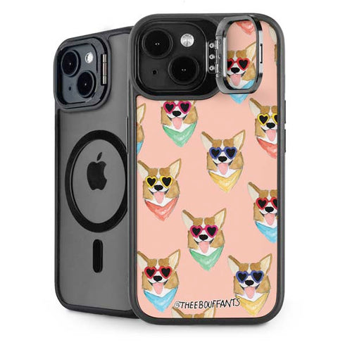 Bouffants and Broken Hearts Corgi Love iPhone 14 Kickstand Case
