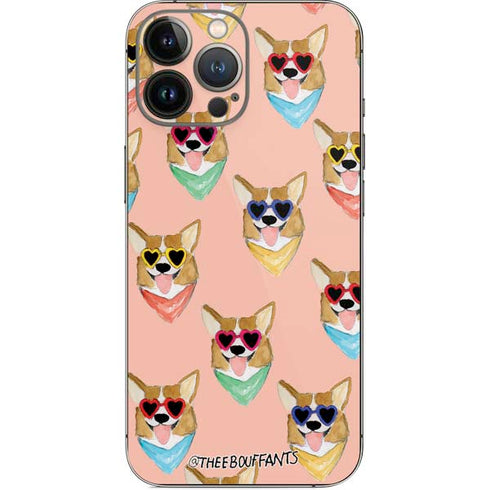 Bouffants and Broken Hearts Corgi Love iPhone 15 Pro Max Skin