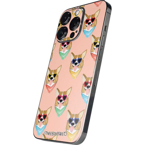 Bouffants and Broken Hearts Corgi Love iPhone 15 Pro Max Skin