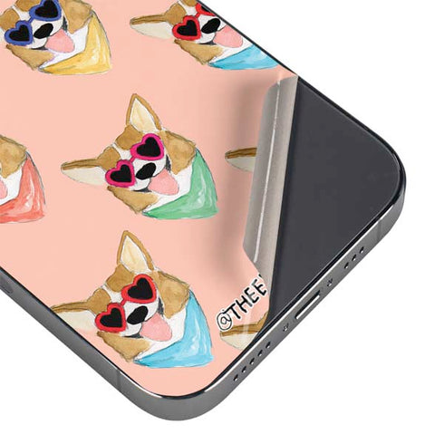 Bouffants and Broken Hearts Corgi Love iPhone 15 Pro Max Skin