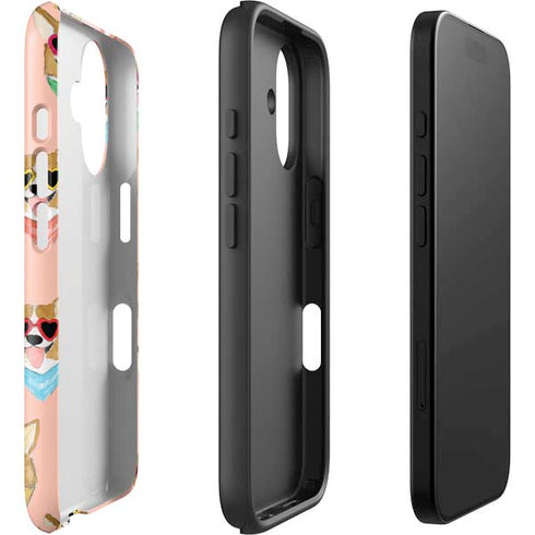 Bouffants and Broken Hearts Corgi Love iPhone 16 Impact Case