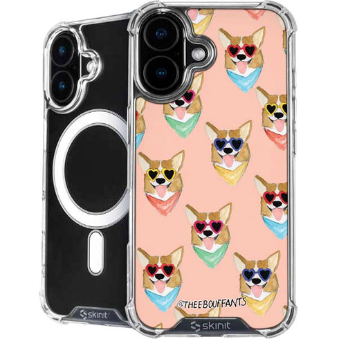 Bouffants and Broken Hearts Corgi Love iPhone 16 Plus MagSafe Case