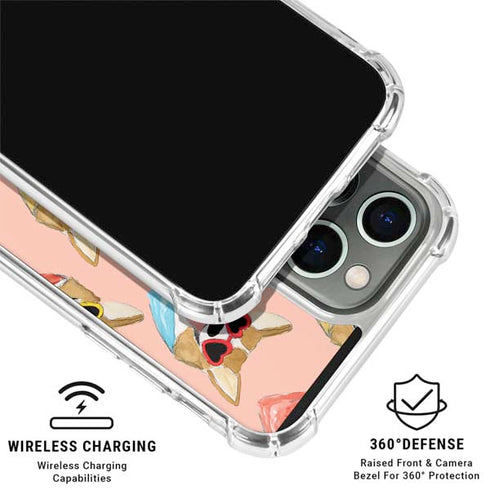 Bouffants and Broken Hearts Corgi Love iPhone 16 Pro Clear Case