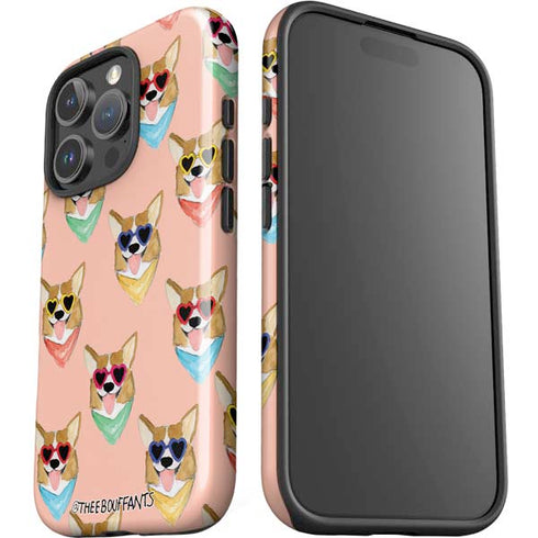 Bouffants and Broken Hearts Corgi Love iPhone 16 Pro Impact Case