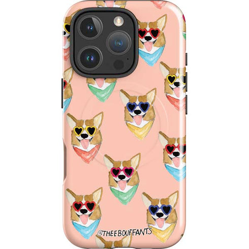 Bouffants and Broken Hearts Corgi Love iPhone 16 Pro Max Magsafe Impact Case