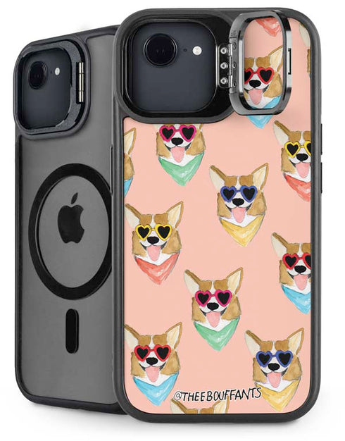Bouffants and Broken Hearts Corgi Love iPhone 16e Kickstand Case