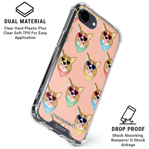 Bouffants and Broken Hearts Corgi Love iPhone 16e Clear Case