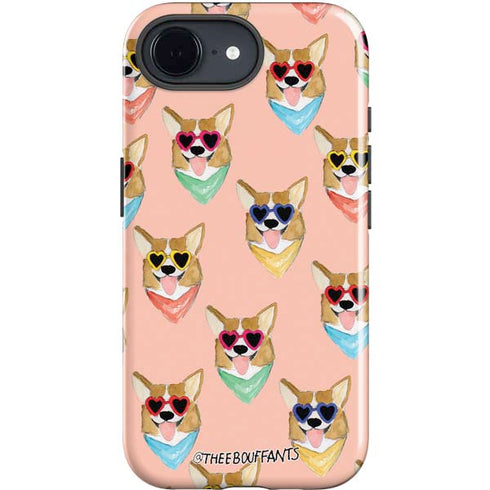 Bouffants and Broken Hearts Corgi Love iPhone 16e Impact Case