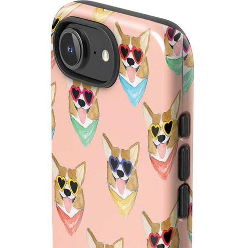 Bouffants and Broken Hearts Corgi Love iPhone 16e Impact Case