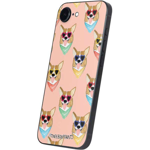 Bouffants and Broken Hearts Corgi Love iPhone 16e Skin