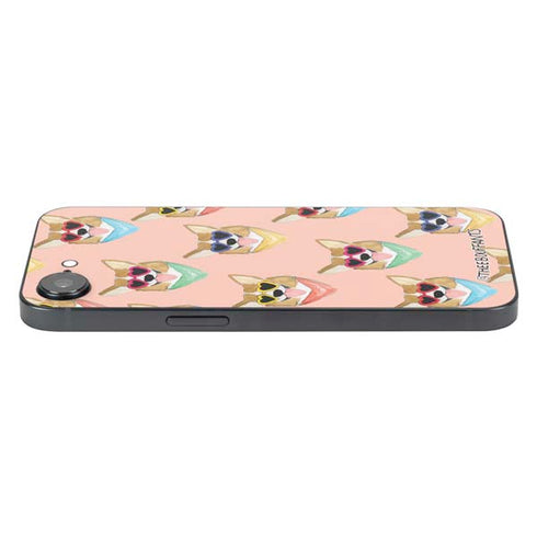 Bouffants and Broken Hearts Corgi Love iPhone 16e Skin