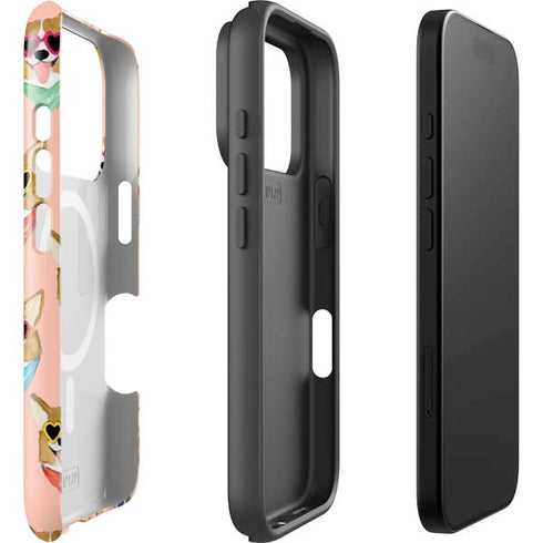 Bouffants and Broken Hearts Corgi Love iPhone 17 Pro Magsafe Impact Case