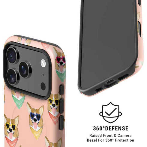 Bouffants and Broken Hearts Corgi Love iPhone 17 Pro Magsafe Impact Case