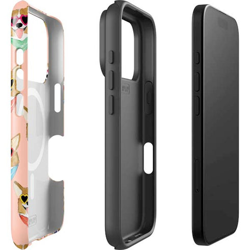 Bouffants and Broken Hearts Corgi Love iPhone 17 Pro Max Magsafe Impact Case