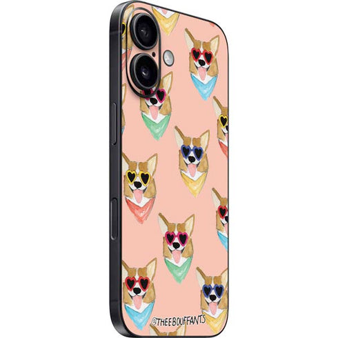 Bouffants and Broken Hearts Corgi Love iPhone 17 Skin